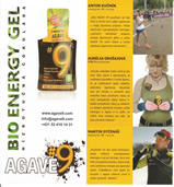 Advertising campaign for Bio energy gel AGAVE 9
